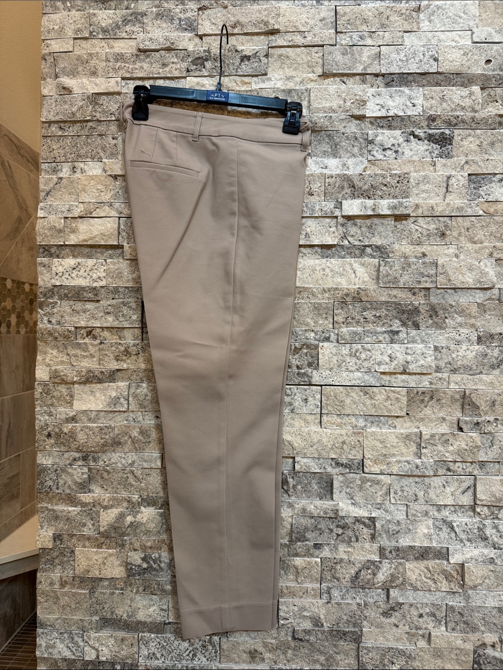 White House Black Market Taupe slim ankle Dress Pants